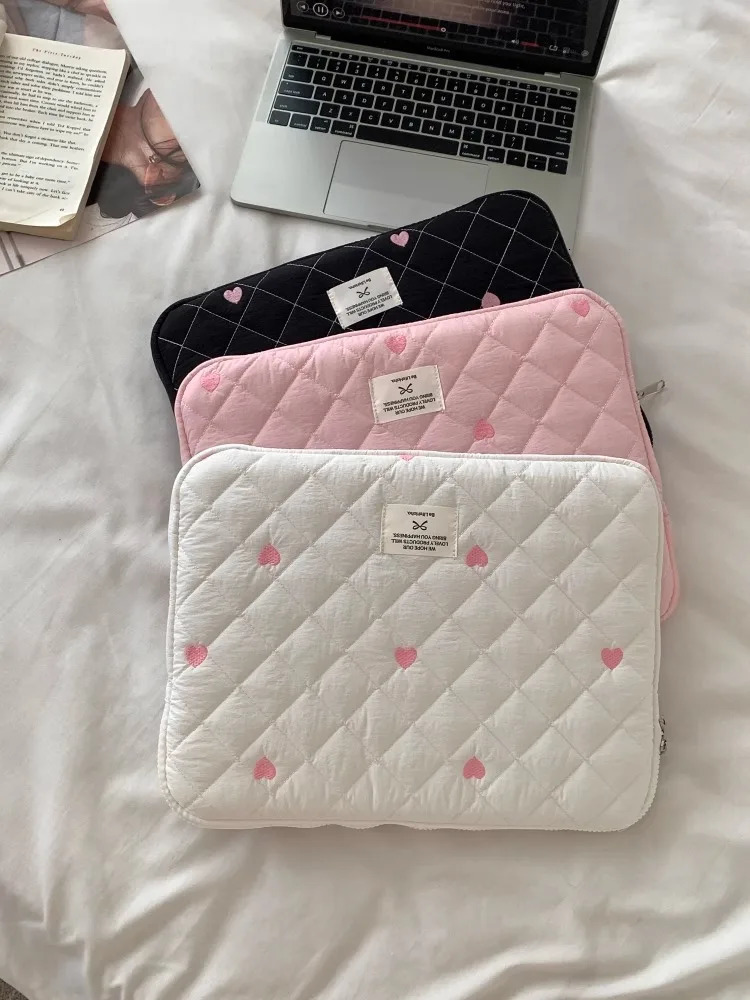 cute Laptop Sleeve Case Bag Portable Computer Cover Bag Tablet Pouch For Ipad 9.7-11 Air Pro 13 14 15 15.6 16 Inch Cover 250624
