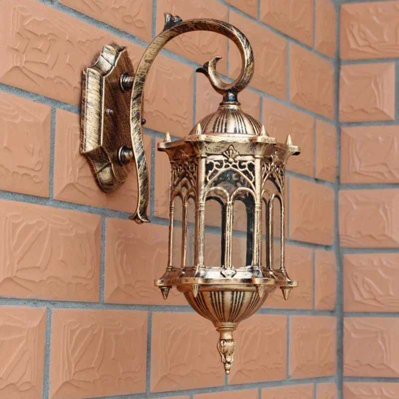 Art Wall Lamp Home Decor Courtyard Lamps Aluminum Retro Wall Lights Outdoor Garden Waterproof Lighting 85-265V DC Wiring XJ250624