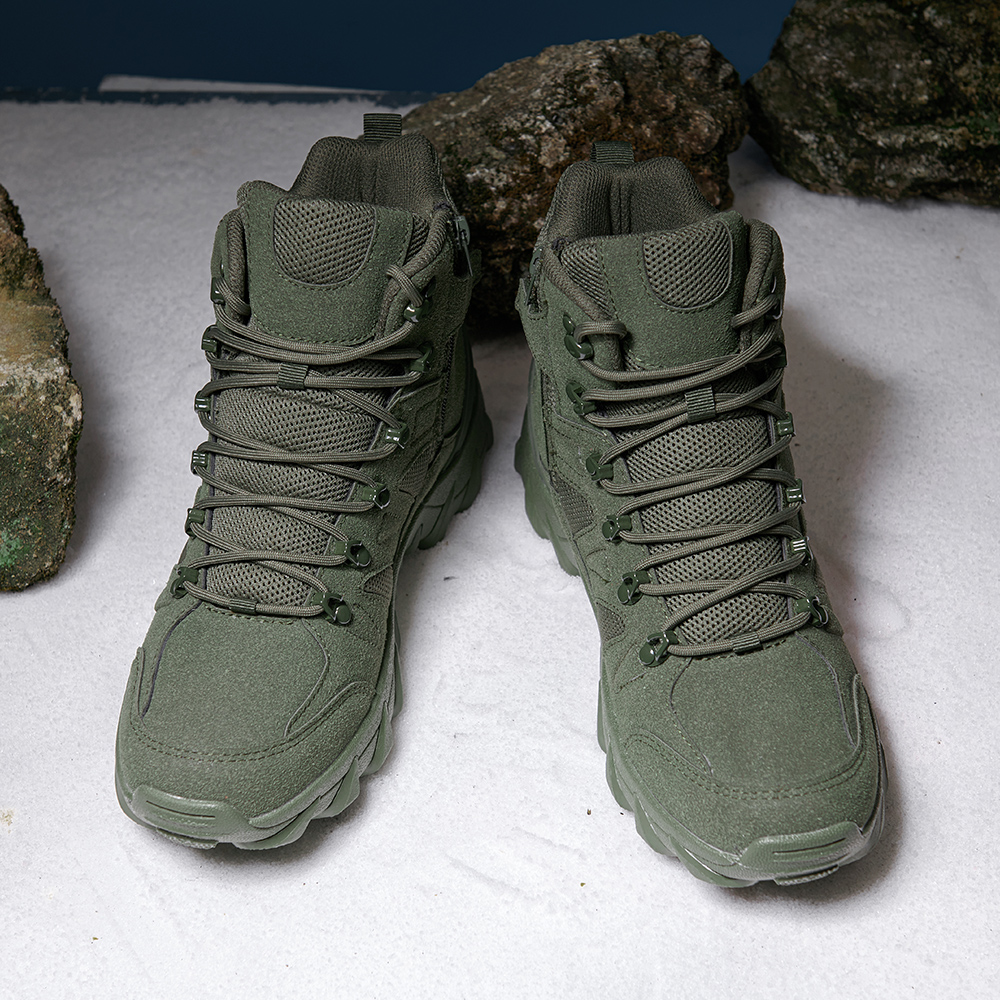 702-Men's Classic Outdoor Hiking Boots Anti-Slip Lightweight Backcountry Camping Waterproof Anti-Slip Breathable Outdoor Lightweight Work Boots