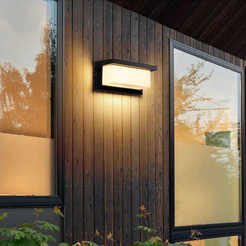 Aluminum LED Wall Light Motion Sensor Waterproof IP65 Porch Light Modern Wall Lamp Courtyard Garden Outdoor Light XJ250624