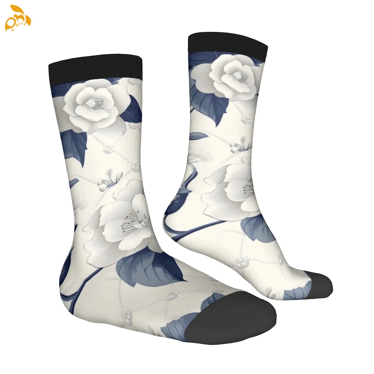 free shipping of customized comfortable Contrasting color socks in the United States with exquisite patterns