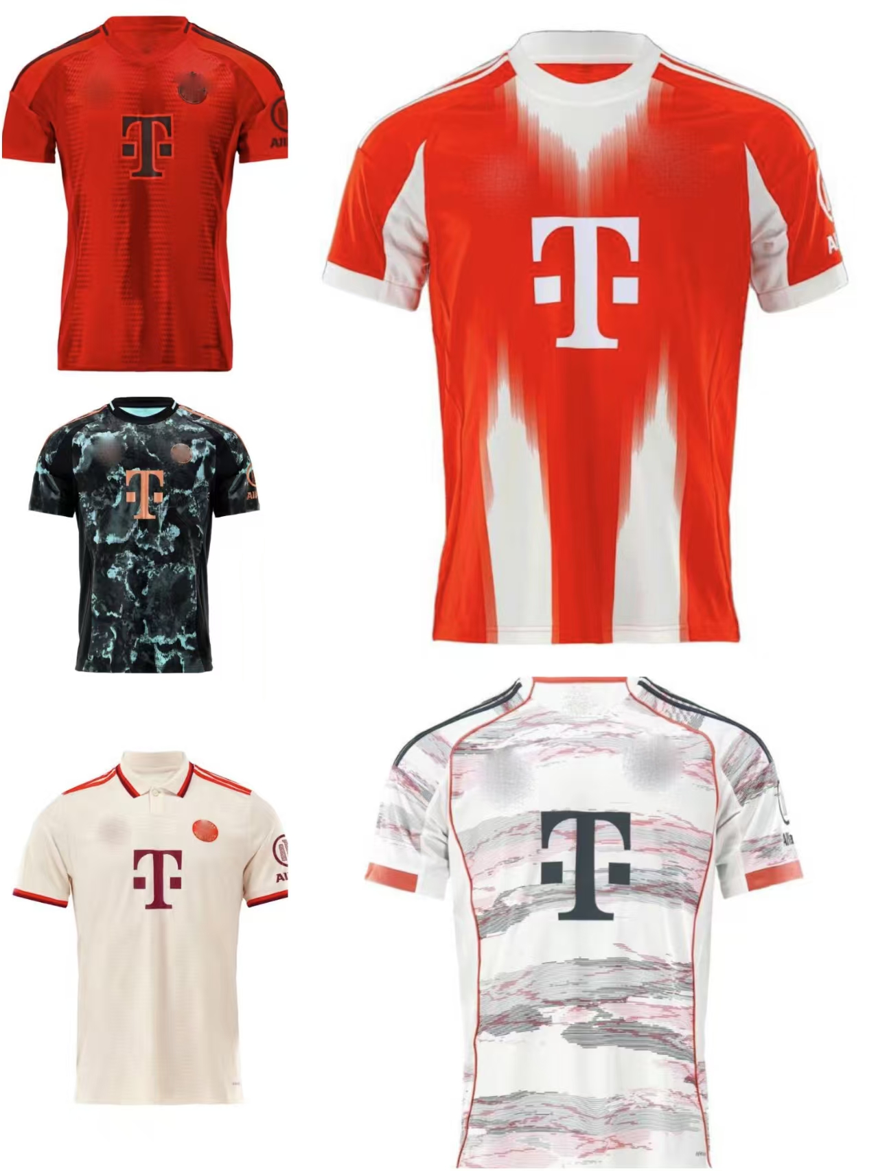 Season 2025 Club World Cup Kane 9#Sane 10#Kimmich 6#Adult Short Sleeve Soccer Jersey Davis 19 Kids Training Sports Match Breathable Soccer Jersey