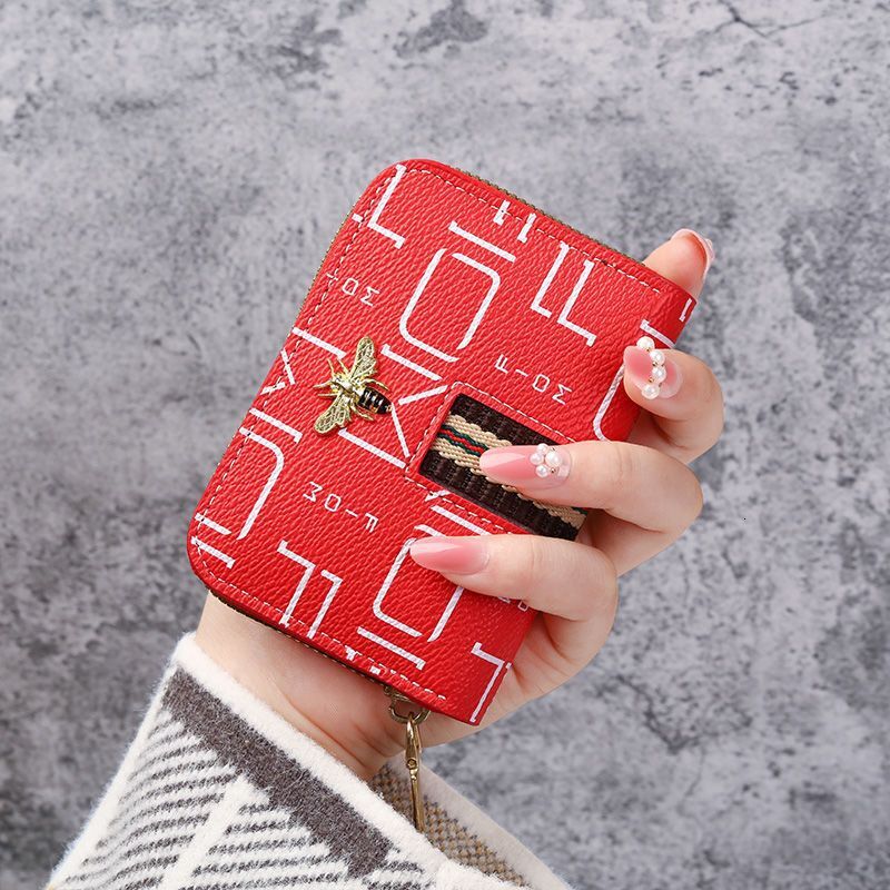 Free Shipping 2025 New Designer Bag Card Holder For Women Compact Anti-theft Multi-function Card Case Large Capacity Multi-card Slot Coin Purse For St