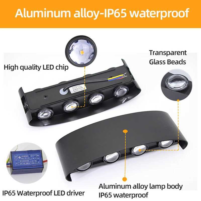 LED Wall Lamp Waterproof IP65 Up Down Outdoor Garden Lights 6W 8W 10W Aluminum Interior Wall Light for Bedroom Stairs Lighting XJ250624