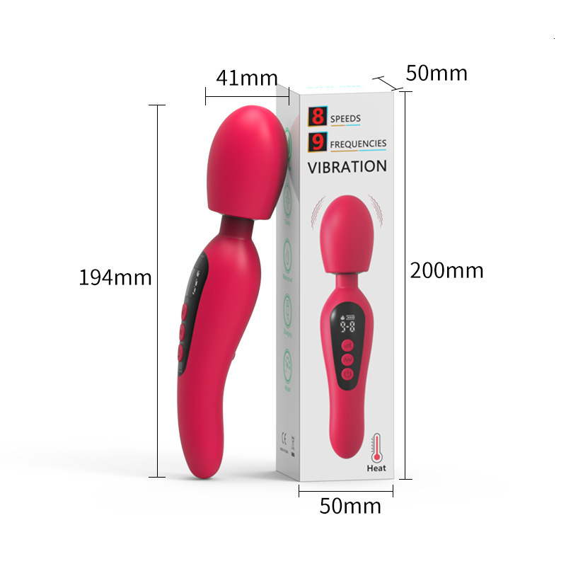 New AV Wand with LCD Display, Heating and Vibrating Function, Female Masturbator, Adult Sex Toy