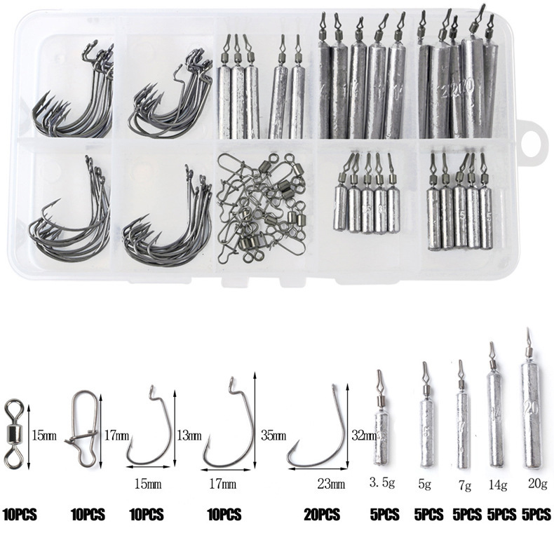 Lure Drop Shot Lead Original Color Set Soft Bait Sinkers Anti-Entanglement Crank Hook Fishing Accessories