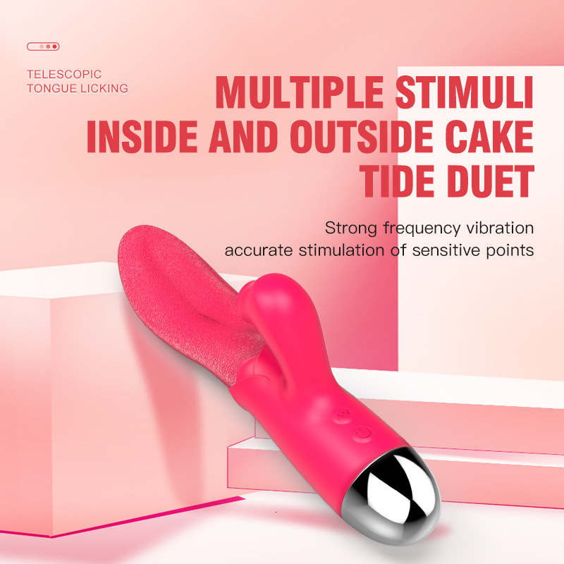 New Silicone USB Charging Vibrator Adult Sex Toy Female Masturbation Tongue Licking Massager