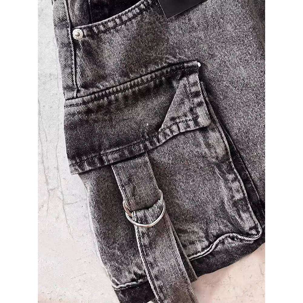 Haruku Denim Plaid Skirt Women Sexy Multiple Pockets Mini Skirts Vintage Y2K New Fashion 2025 Lady Casual Versatile Streetwear