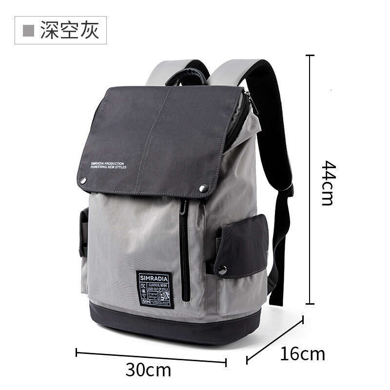 Korean Style Casual Canvas USB Men's Sports Backpack