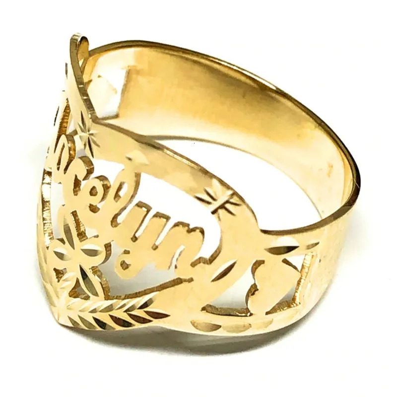 Personalized Couple Rings Custom Name Ring Stainless Steel Jewelry Hip-Hop Rock High Quality Unisex Accessories Punk Gift 250624