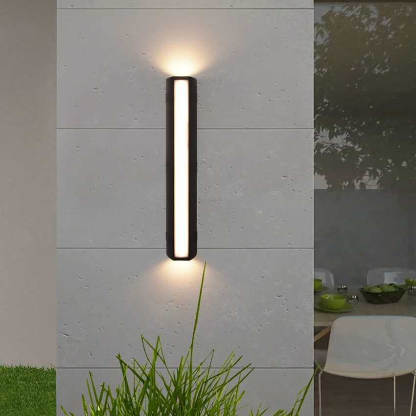 24W Outdoor Wall Lamp Waterproof Wall Light LED Lamps Garden Porch Corridor Lighting Decoration AC90-260V XJ250624
