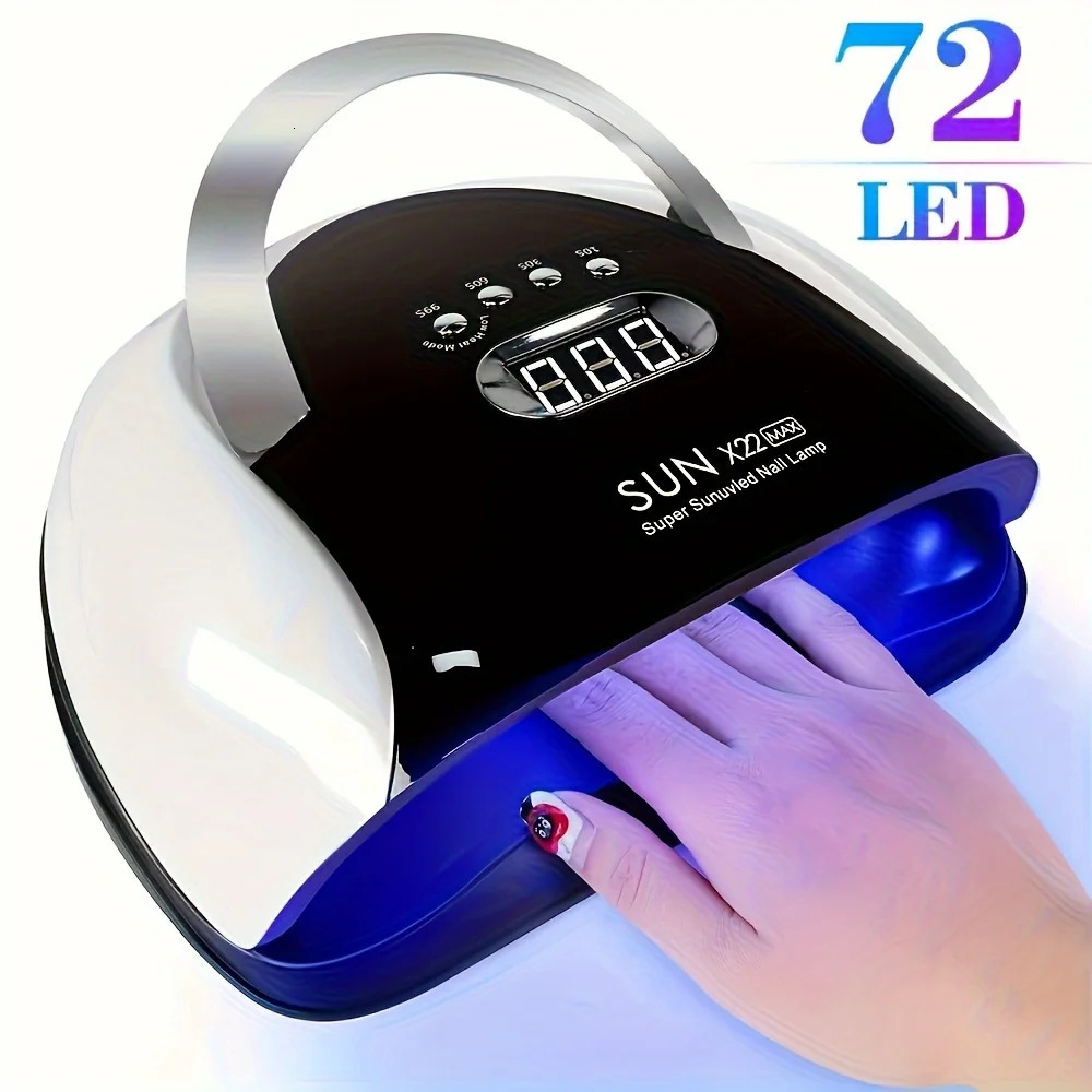 Sun X22 UV LED Lamp For Nail Manicure 72 LEDS Professional Gel Polish Drying Lamps With Timer Auto Sensor Equipment Tools 250625