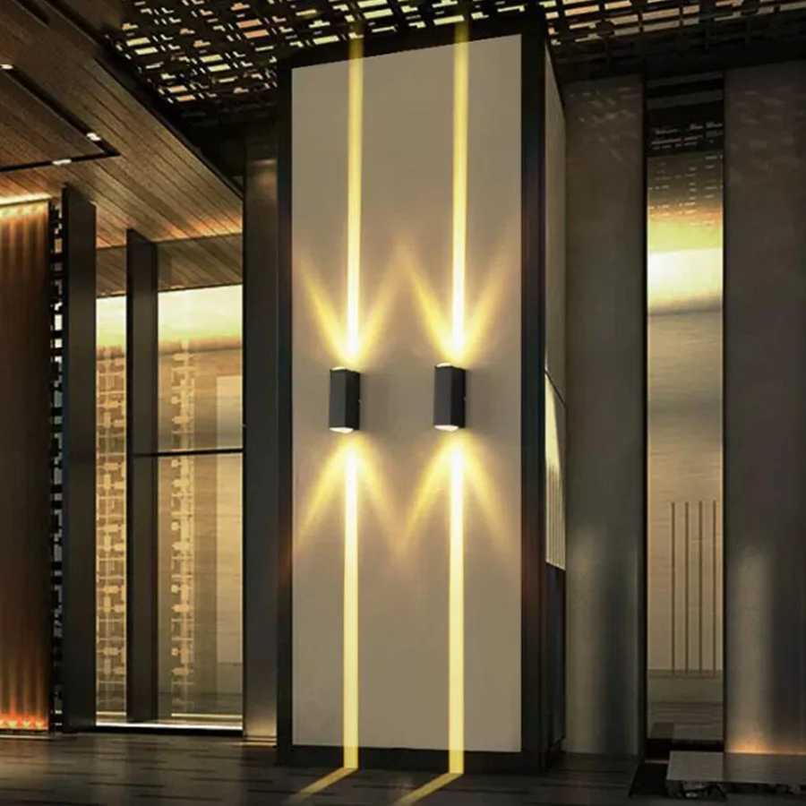 Waterproof LED Wall Lamp 20W Outdoor IP65 Up Down Wall Light Aluminum External Wall Light for Garden Balcony Pathway Fence Decor XJ250624