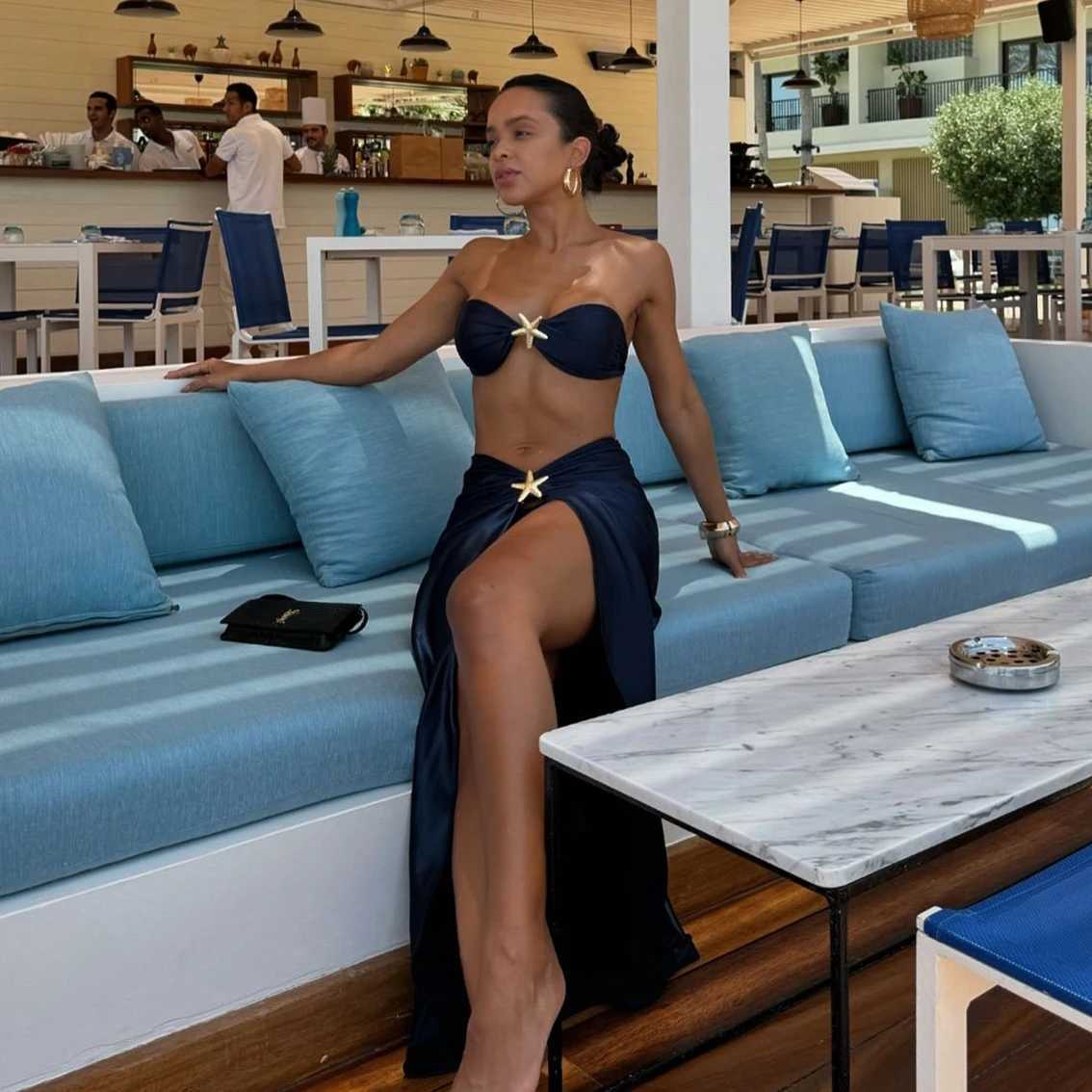 Star Bikinis With Cover Up Luxury Woman Swimsuit Sexy Swimwear Shiny Swim Suit Brazilian Biquini Bodysuit Bathing Suit Beachwear XJ250624