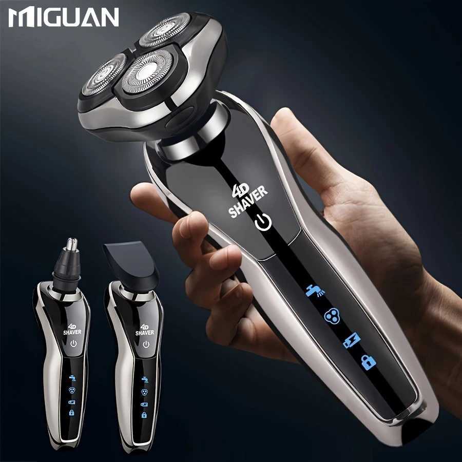 Electric Razor For Men 3 In 1 Electric Shaver Nose Hair Trimmer USB Rechargeable Portable Razor 3D Floating Blade W250625