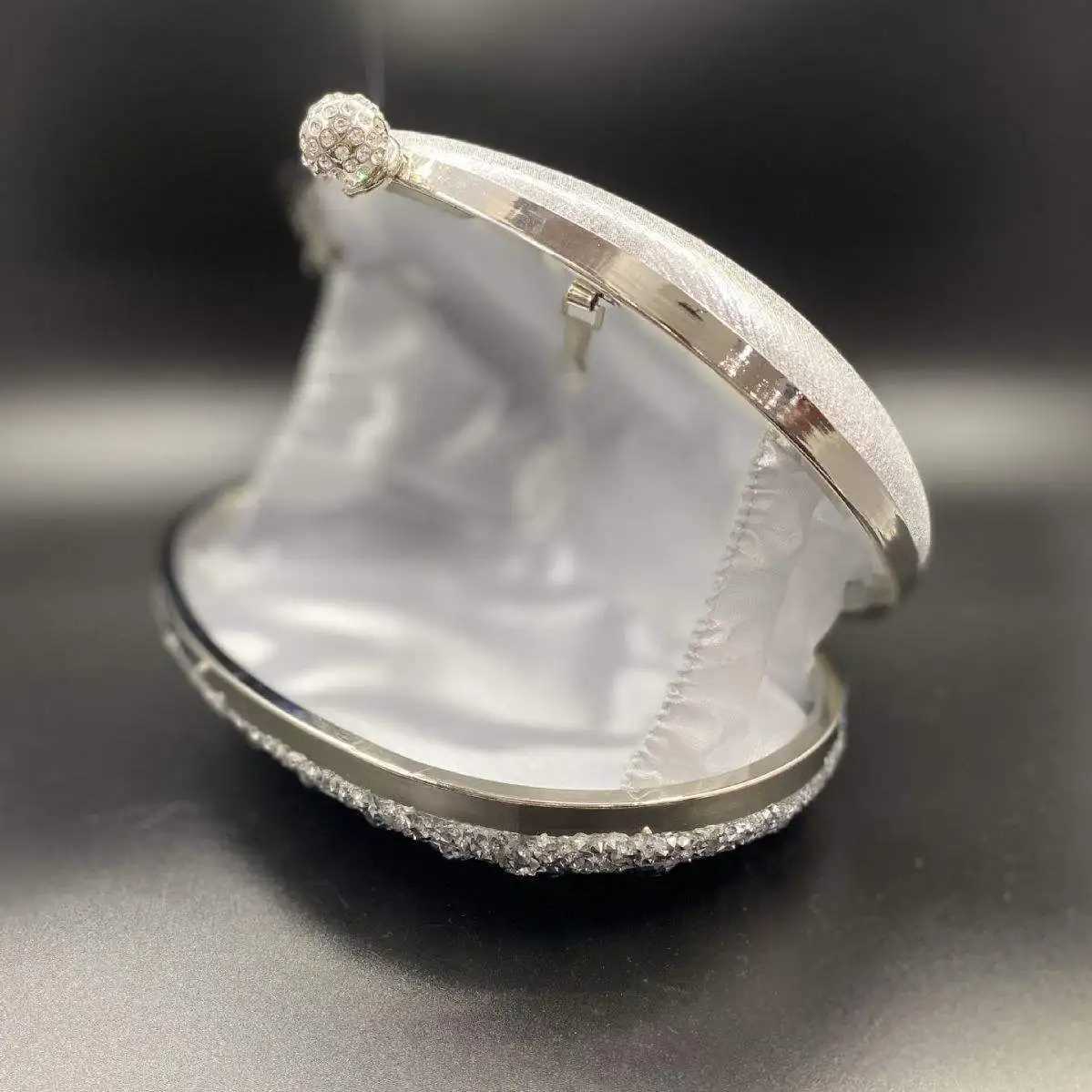 Fashionable Shell diamonds bag birthday wedding Handbag Rhinestone Clutch Bags Sequin and Diamond Sunflower Evening Party Bag M250625