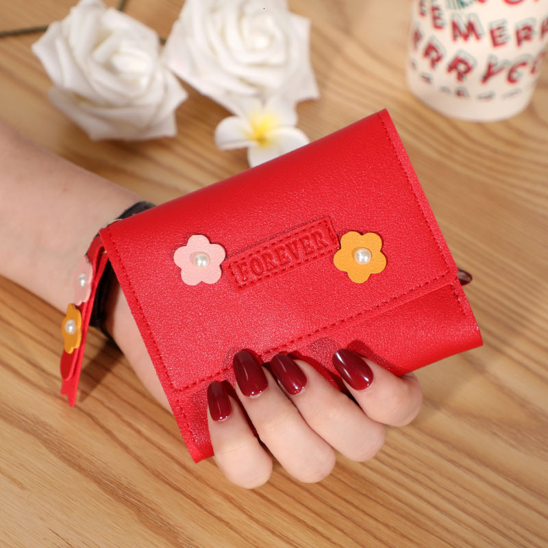 Free Shipping 2025 New Designer Bag New Small Coin Purse For Women Short Style Versatile Buckle Soft Leather Wallet Fashionable Card Holder Simple Des