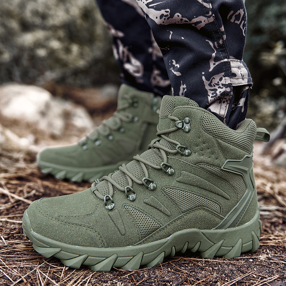 702-Men's Classic Outdoor Hiking Boots Non-slip Lightweight Backcountry Camping Breathable Outdoor Lightweight Work Boots