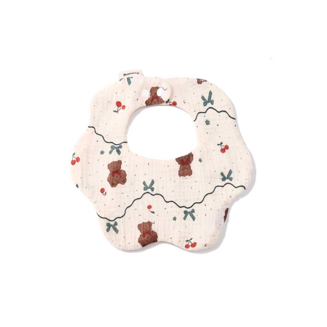 Soft Organic Cotton Bibs for Newborn Baby Washable Drooling Handkerchiefs for Toddler Teething for Both Boy and Girl