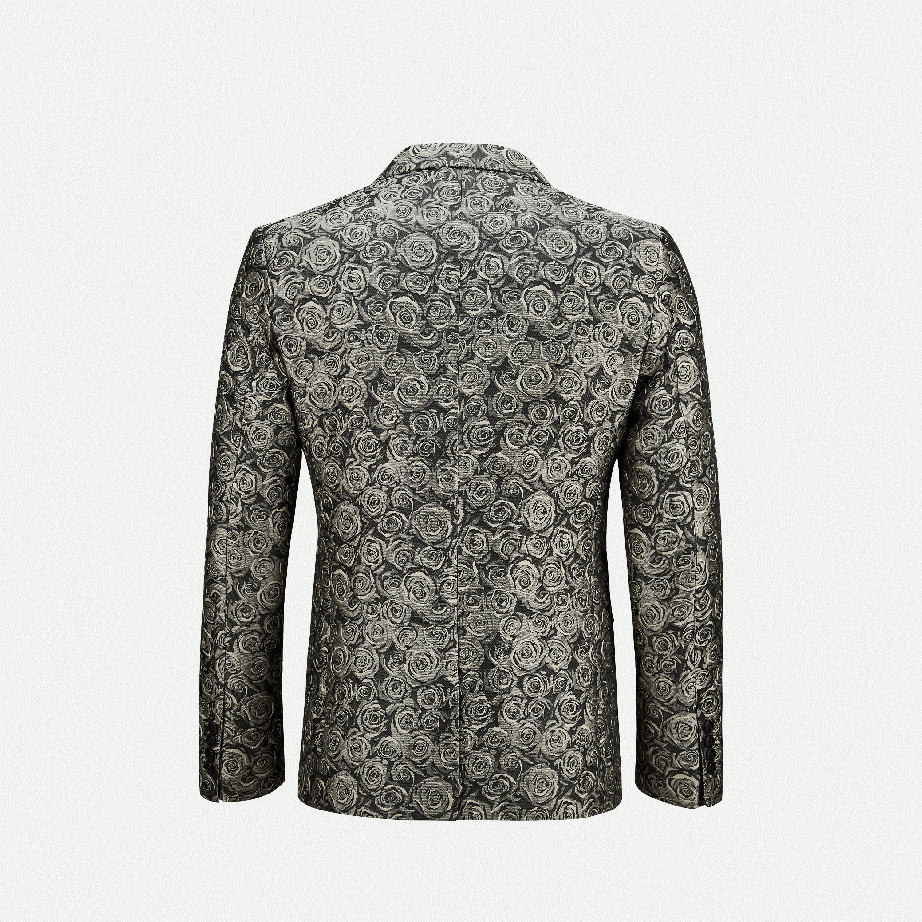 Italian Jacquard Men's Suit Jacket - Champagne Rose Color