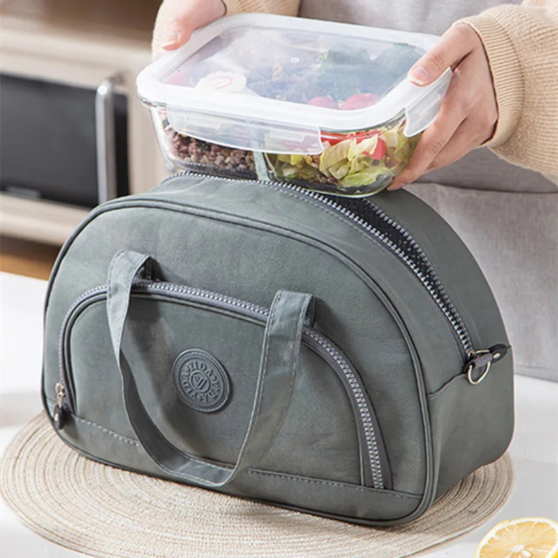 Women Thicken Thermal Lunch Box Bag for School Travel Work High Capacity Picnic Bento Insulated Cooler Food Case Storage Bags 250624