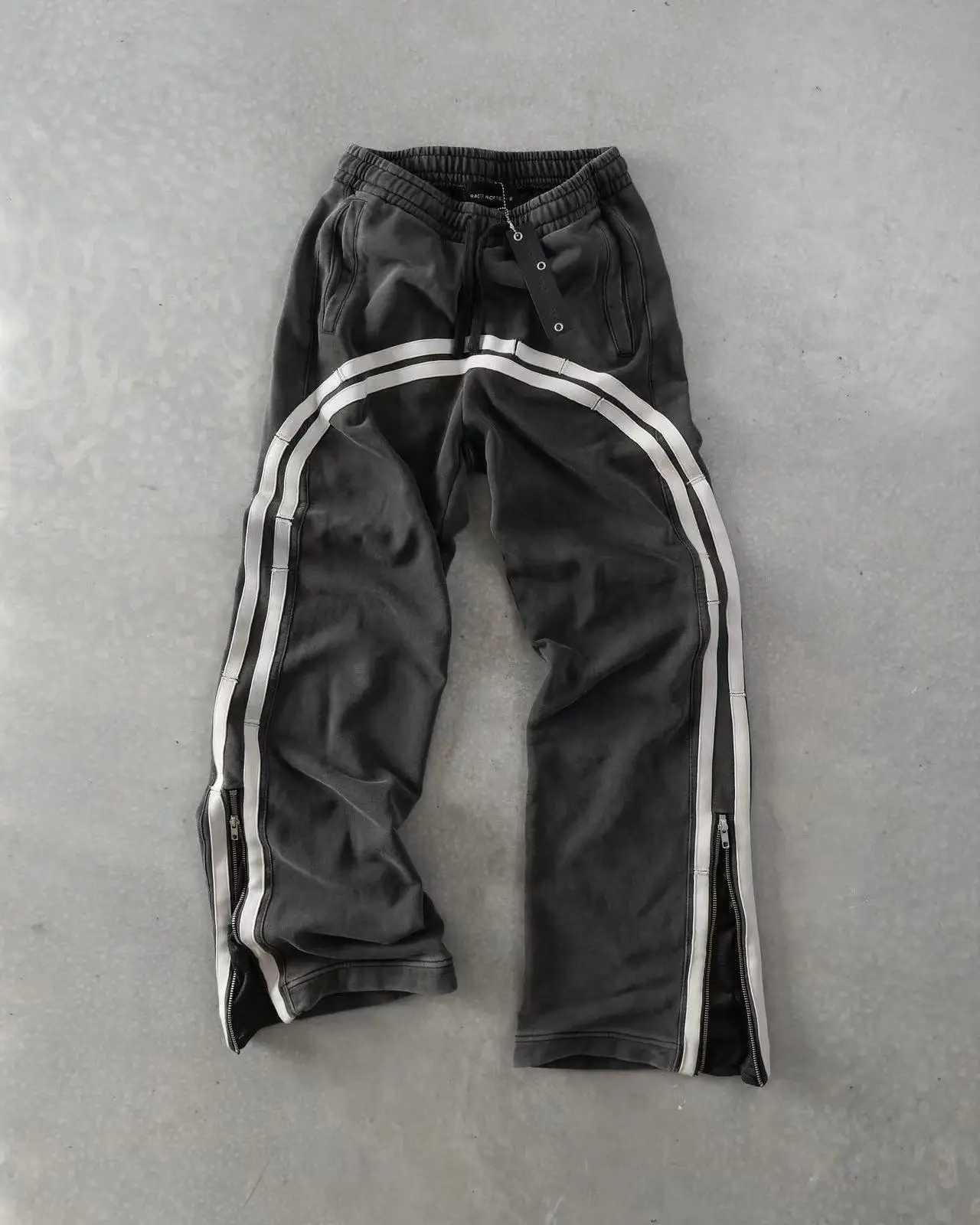 Y2K Baggy Pants Men Clothing Harajuku camouflage double Embroidered waist vintage Streetwear sports High waisted Wide Leg Pants X250625