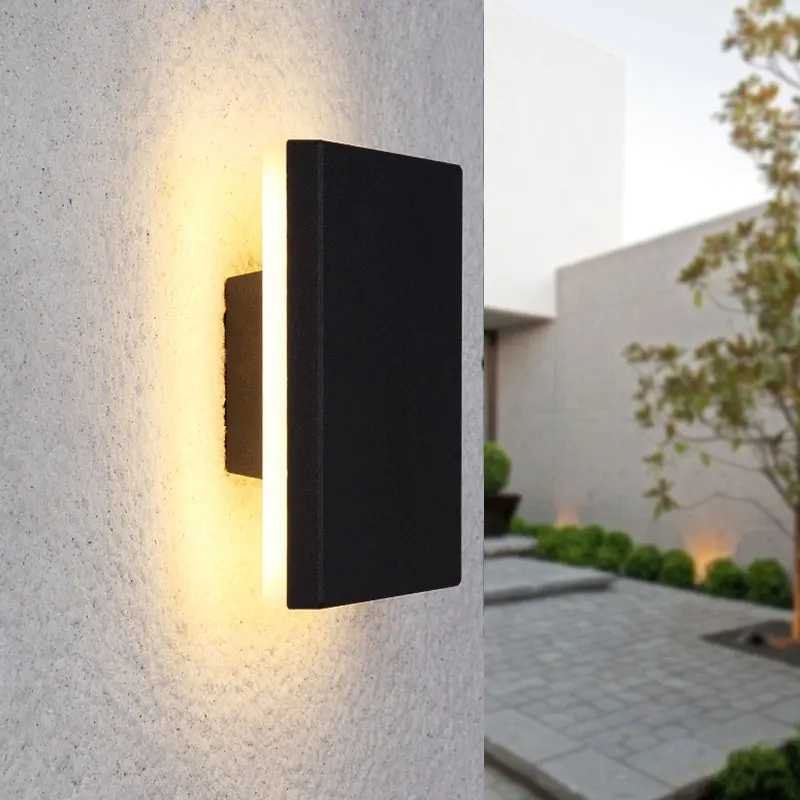 Waterproof Outdoor Lighting Modern Wall Light Outdoor LED Lamp Courtyard Exterior Sconce Walkway Porch Garden Light Wall IP65 XJ250624