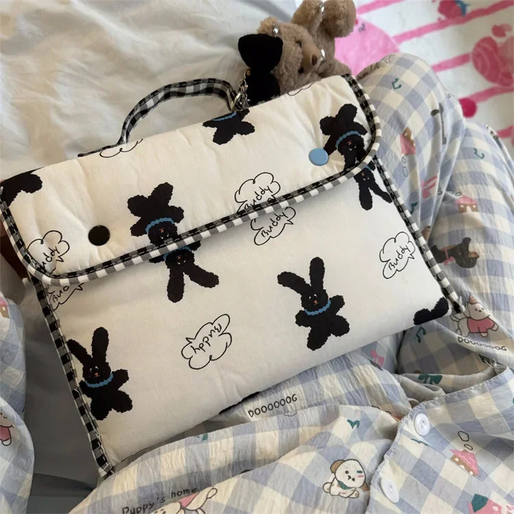 Laptop Bags for 14 inch iPad Bags Notebook Sleeve for 11 inch iPad Soft Cute bunny Korean Style Laptop-sleeve kawaii 250624