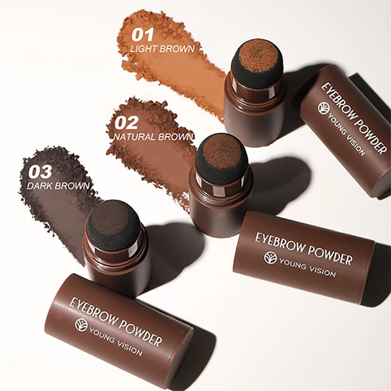 3-in-1 Brow Shaping Kit Hairline Shading Powder Hairline Grooming Powder Eyebrow Powder 10 Eyebrow Cards 10 shapes 2 Eyebro 250625