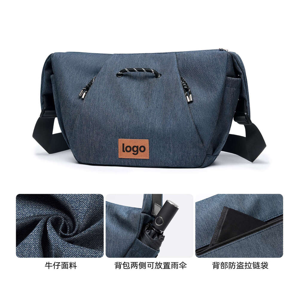 Crossbody Bag For Work Commute, College Student Class Shoulder Bag, Women's Casual Sports Denim Handbag, Men's