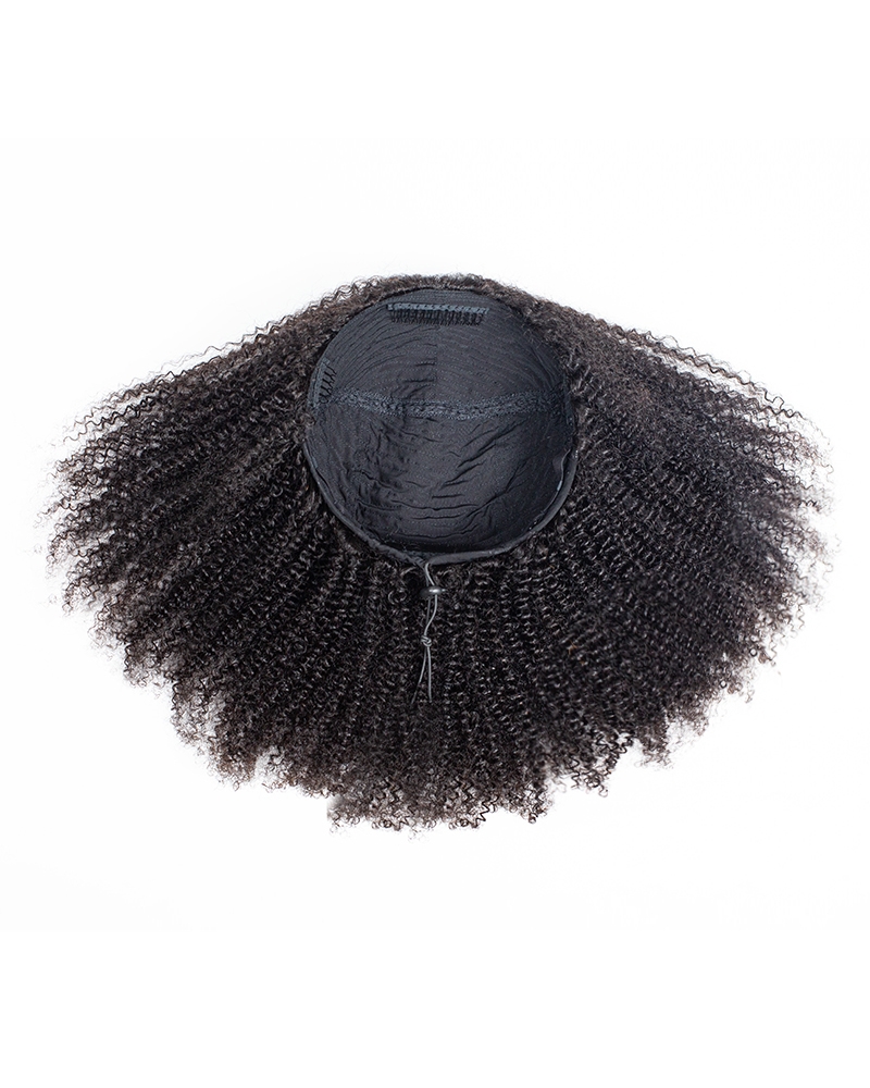 Kinky Curly Half Wig Human Hair 3 In 1 Seamless Flip Over Glueless Wear and Go Beginner Friendly Drawstring Headband Wig for Women