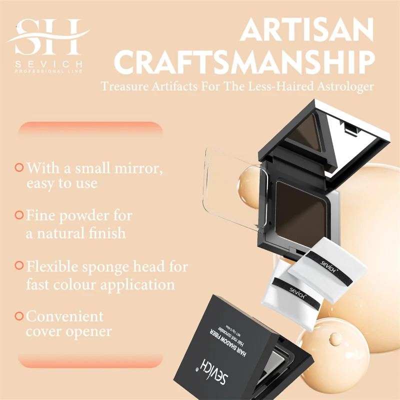 Sevich 5 Colors Concealer Hair Powder 12g Dark Brown Hair Fluffy Powder Instantly Cover Up HairLine Shadow Powder 250625