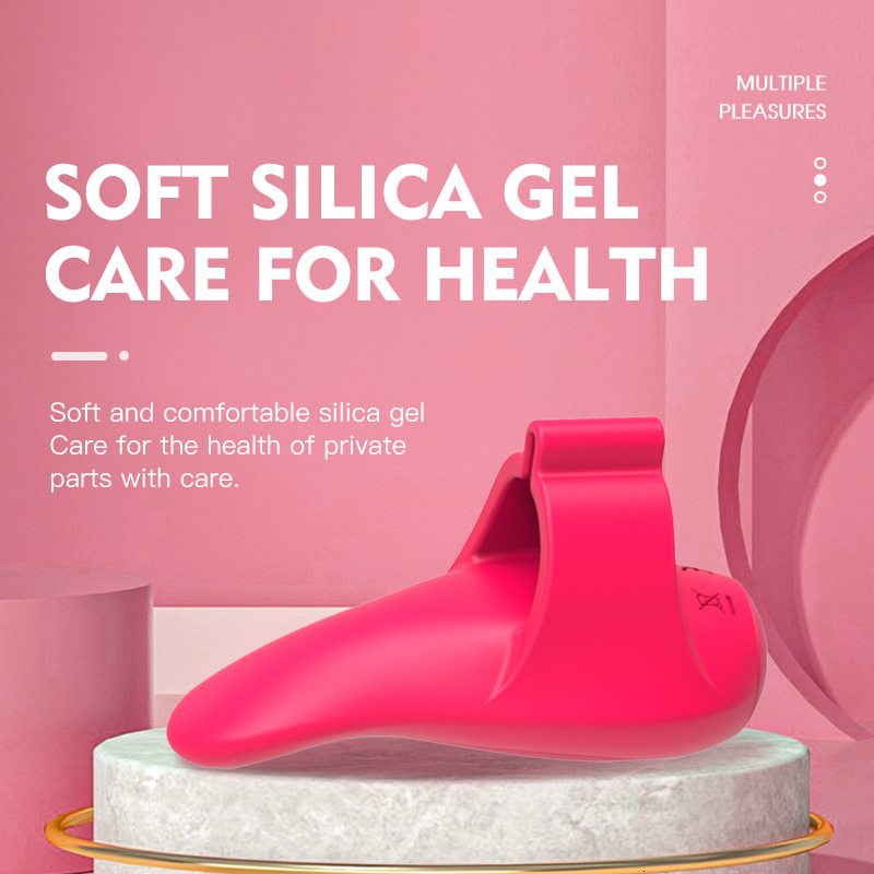 Haoqi Fun New Silicone Finger Vibration Sleeve for Women Massage Masturbation Device Adult Sex Toy