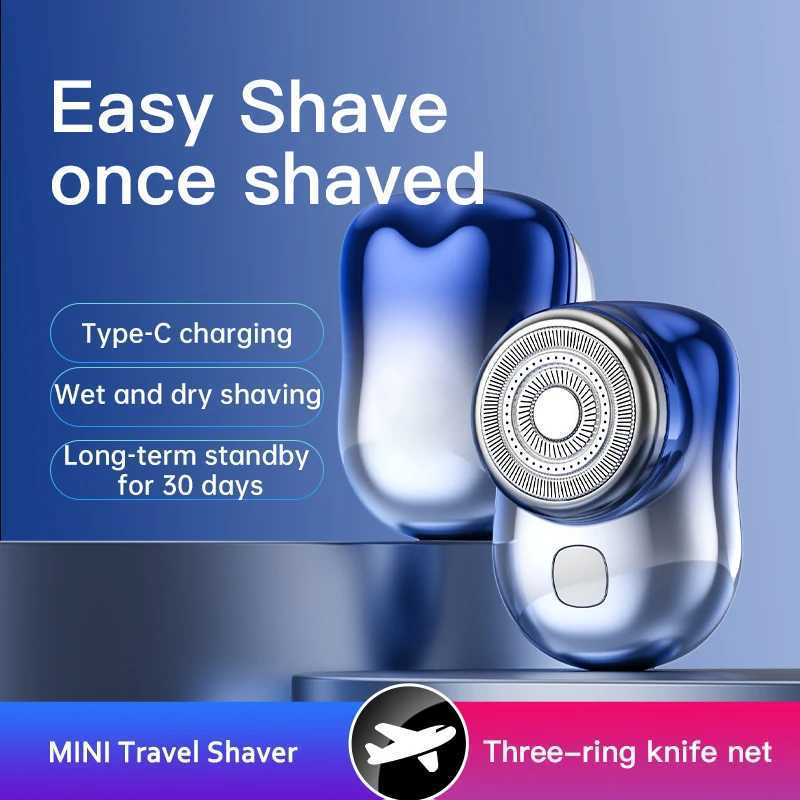 Travel Electric Shaver For Men Use For Face Legs Arms Mini Pocket-sized Portable Rechargeable Face Beard Razor Ideal For Outdoor W250625