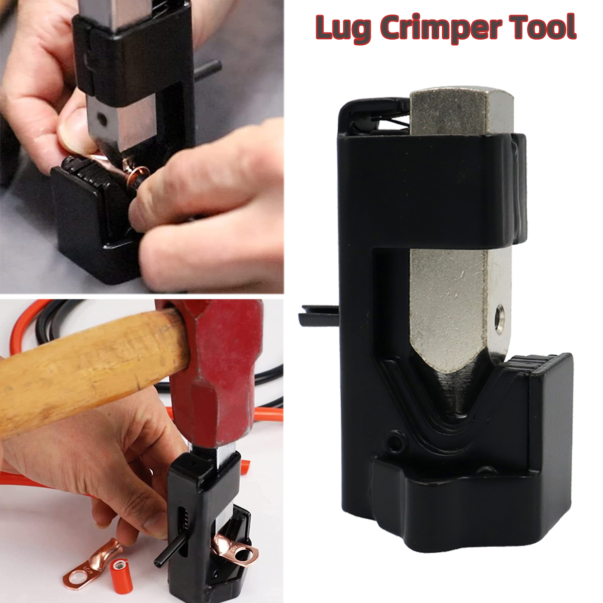 Professional Drop Hammer Crimper Tool for Terminals - Sizes 8 to 2/0
