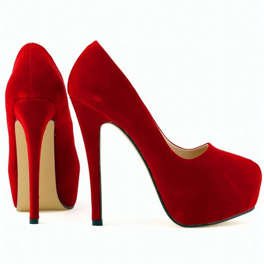 Star Style Platform Women Pumps European and American Fashion Solid Flock Skin Shallow Super High Heels Party Bridal Shoes Woman 250624