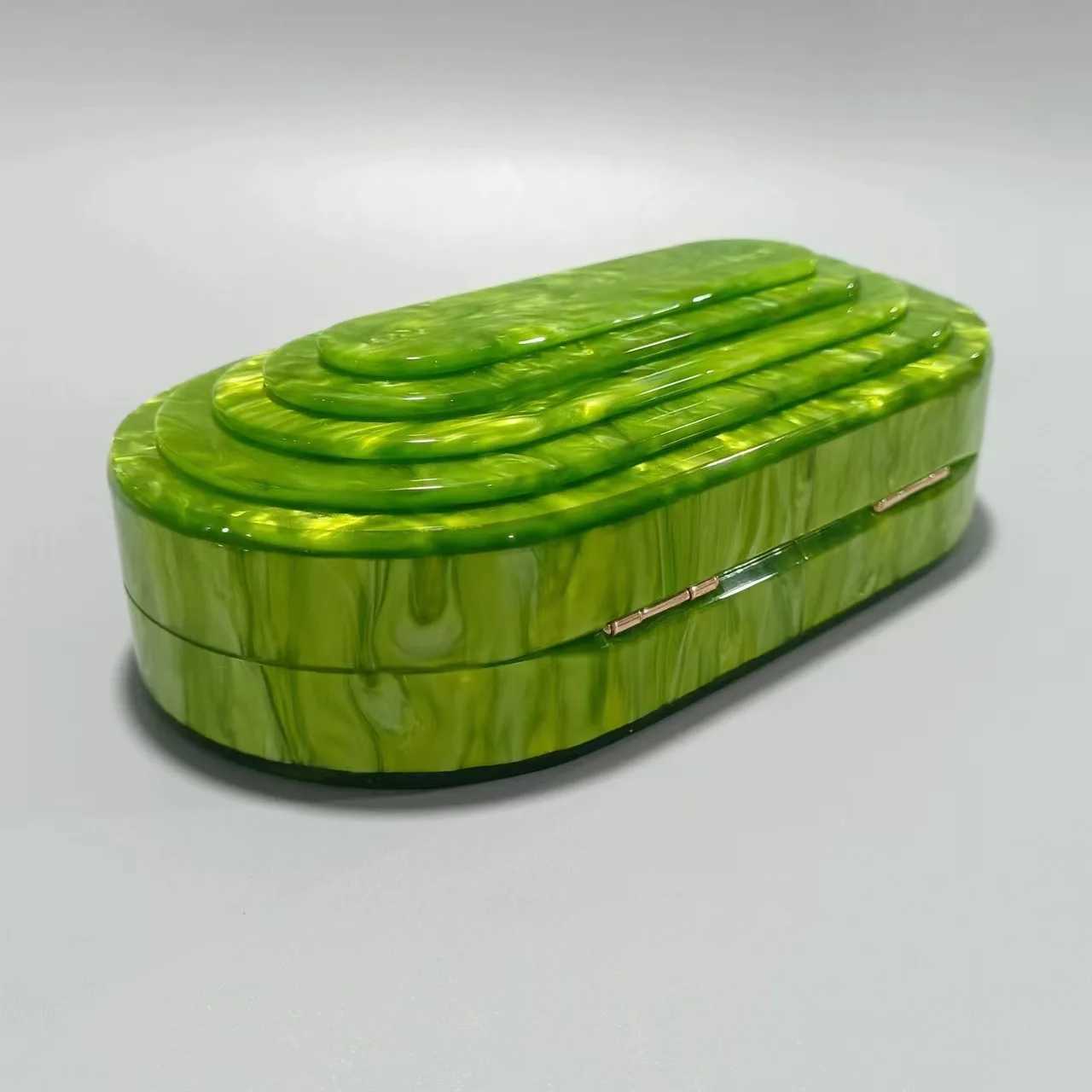 Lemon Green Brand Luxury Acrylic Box Evening Bag Women Clutch Purses And Handbags Ladies Shoulder Bags Bolsa Feminina Party Lady M250625