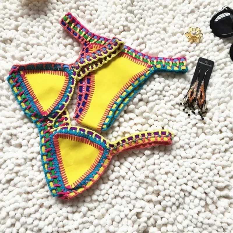 Sexy Bikinis Women Swimsuit Summer Neoprene Bikini Beach Wear Surf Biquini Female Swimwear Two Piece Brazilian Bathing Suit Hot XJ250624