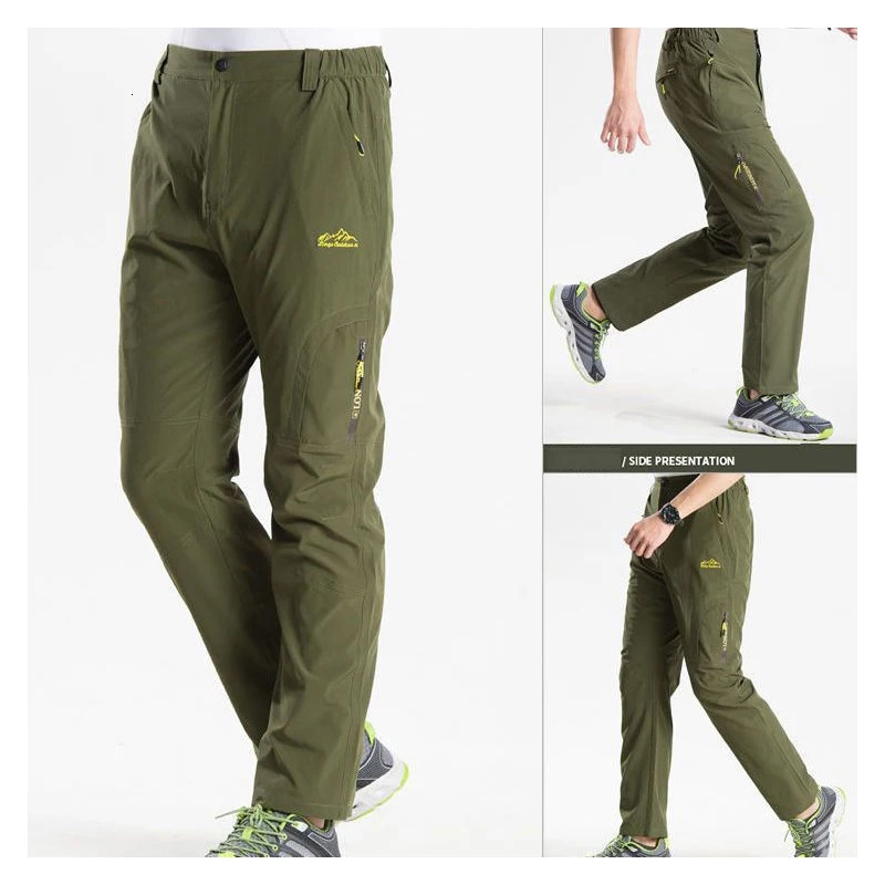 Outdoor quick drying pants for mens light and thin sports breathable spring autumn hiking elastic casual 250614