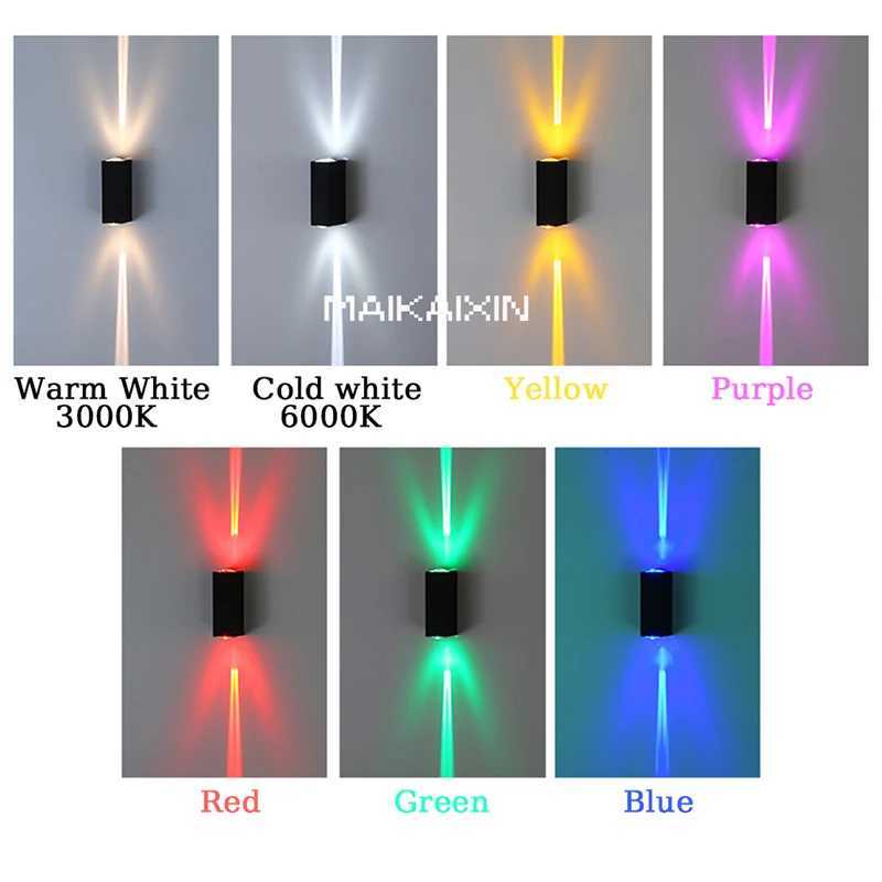 Decorate Line Beam LED Wall Lamps Aluminum COB Outdoor Light 6W 12W Waterproof IP65 Up and Down Porch Sconces AC110 220V XJ250624