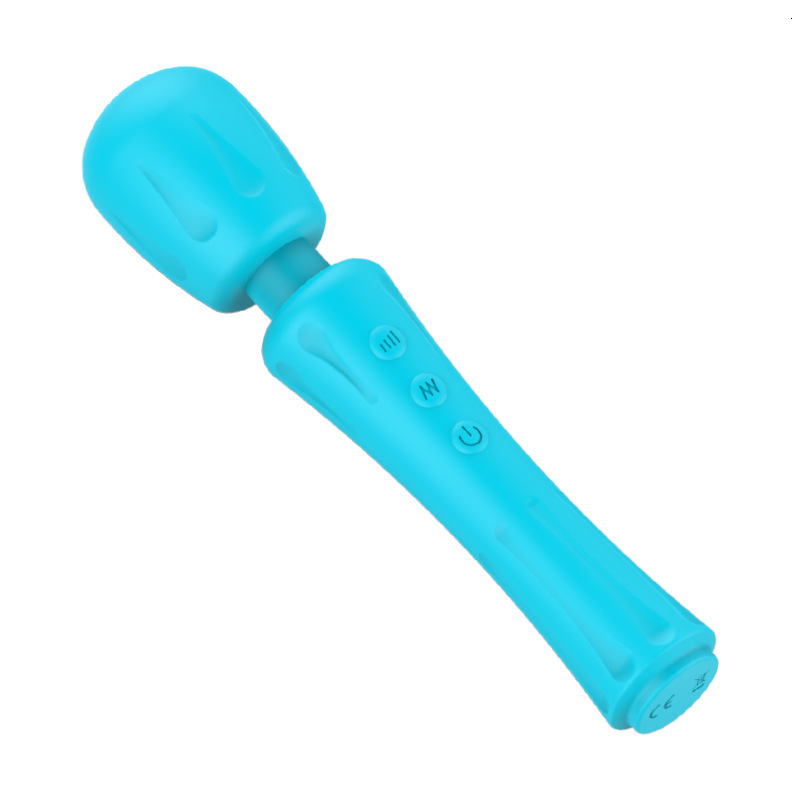 New Silicone Rechargeable AV Wand for Women Strong Shock Masturbation Massager Flirting Adult Products Vibrator