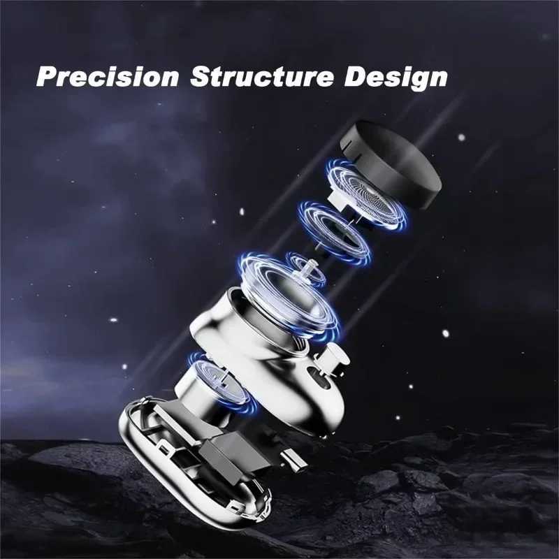 Portable Electric Shaver USB Charging Digital Display Power Waterproof Mens Mini Compact Electric Shaver for Home and Travel W250625