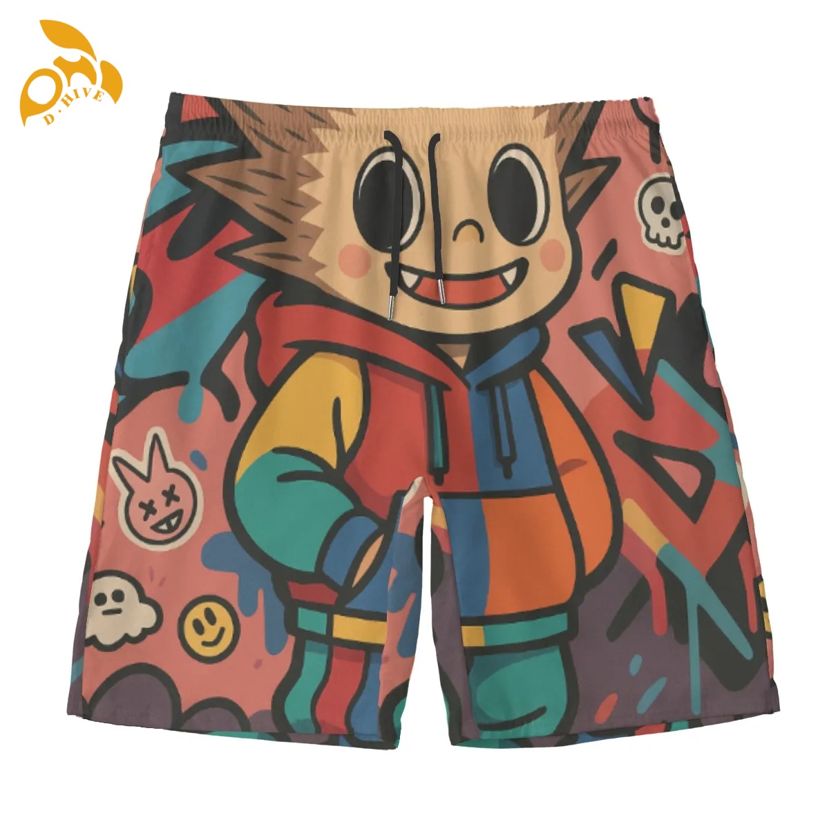 free shipping Tailored Durable Mens Beachwear Short Pants Complete with Matching Undergarment quick-dry