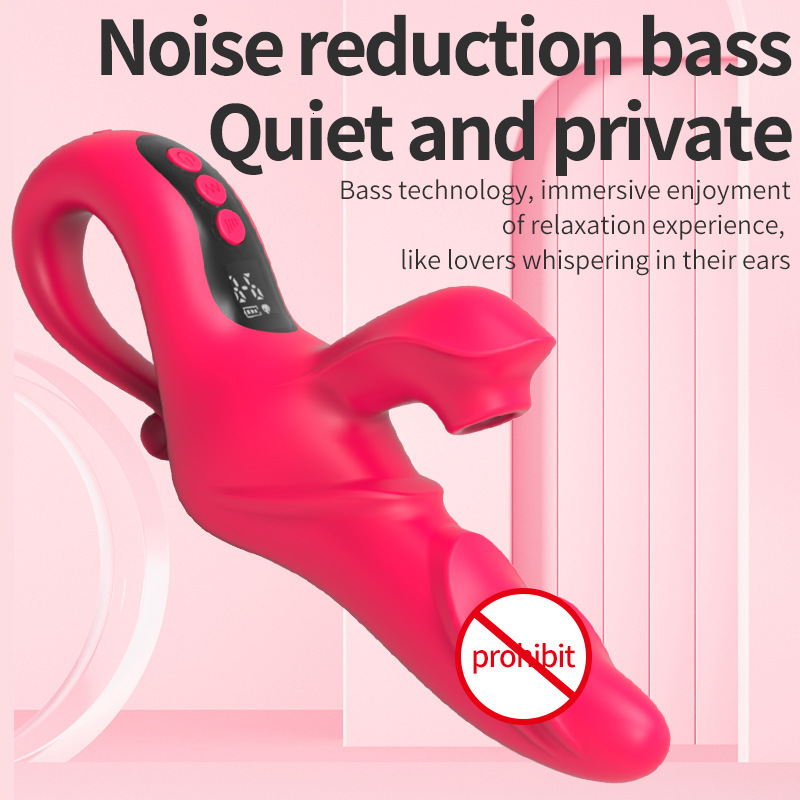 Adult Display Screen Sucking Thrusting Female Masturbator Sex Toys Wriggling Heating Stick