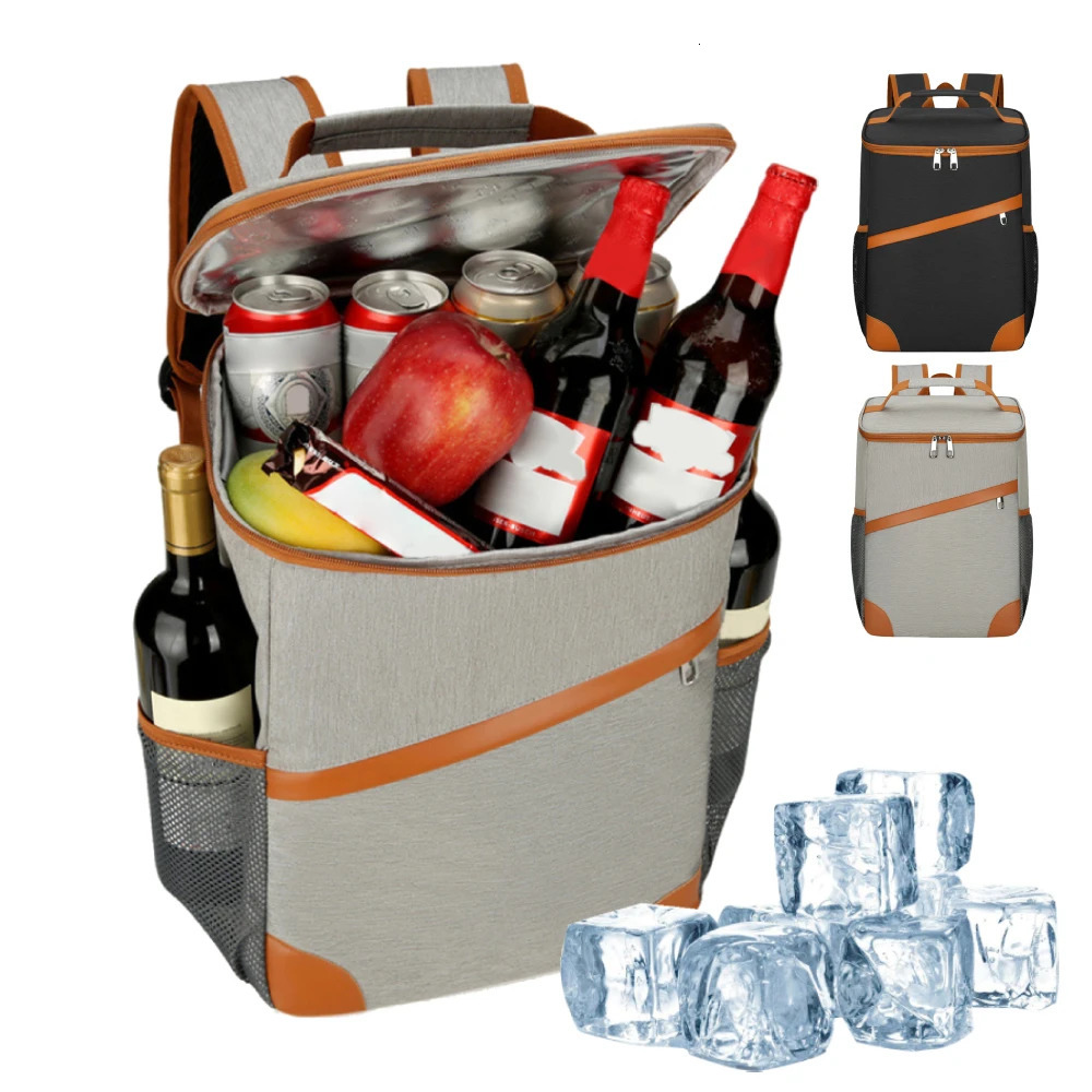 Cooler Backpack Insulated Leak Proof Large Capacity Portable Picnic Camping Beach Hiking BBQ Lunch Beer Backpack for Men Women 250624