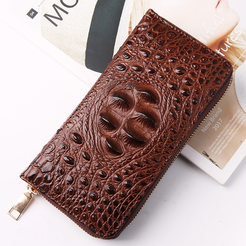 Free Shipping 2025 New Designer Bag Crocodile Pattern Unisex Clutch Bag Casual Business Wallet Large Capacity Unisex Clutch Bag Cross-border Exclusive