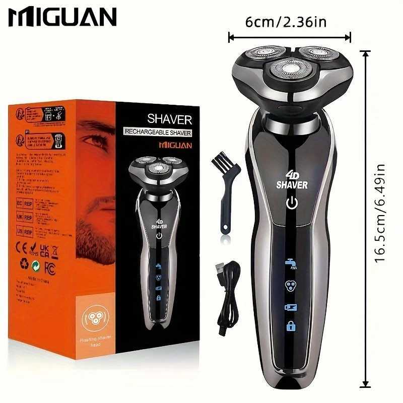 Electric Razor For Men 3 In 1 Electric Shaver Nose Hair Trimmer USB Rechargeable Portable Razor 3D Floating Blade W250625