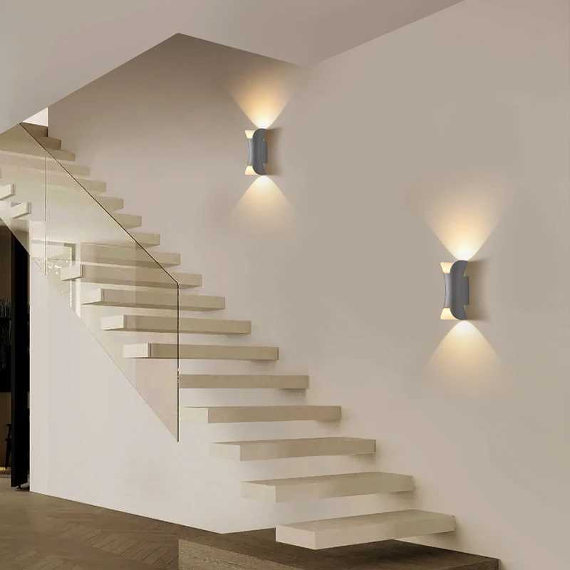 6W/10W LED Wall Light IP65 Outdoor Waterproof Garden Wall Lamp Indoor Corridor Bedroom Living Room Decoration Lighting Aluminum XJ250624