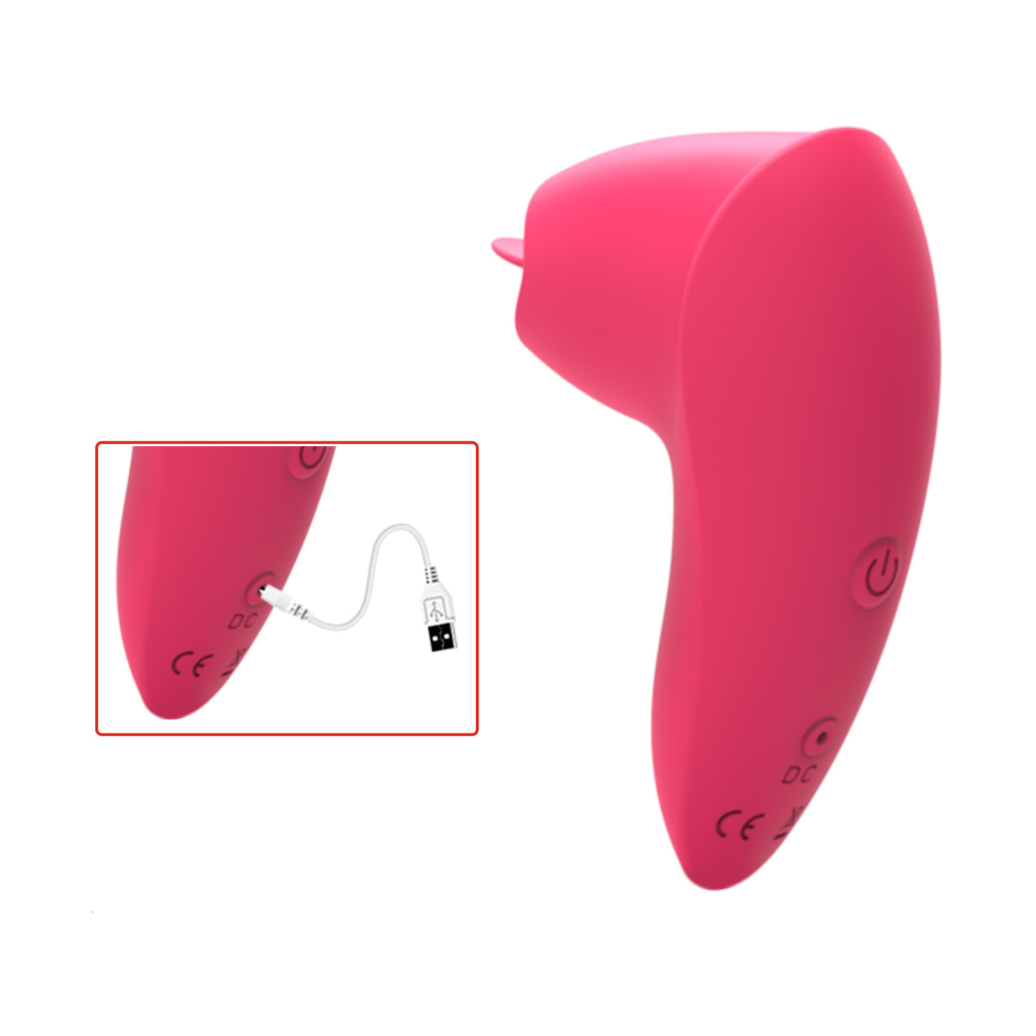 Haoqi Fun New Full Silicone Charging Tongue Licker for Women Masturbation Flirting Toy