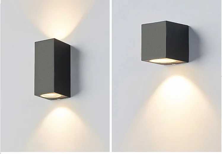 Modern LED Outdoor Waterproof Wall Lamp Up and Down Light Home Lighting Porch Garden Aluminum Aisle Decorate Wall Light AC85-265V XJ250624